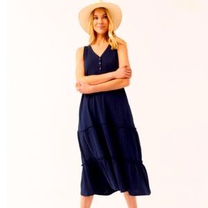 slub knit midi dress C. Wonder Petite Essentials Slub Knit Midi Dress